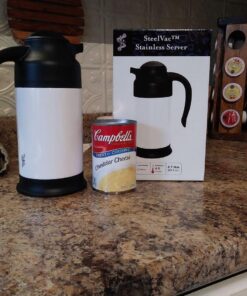 Update International (SV-70) 24 Oz Black and Stainless Cream Server,Clear 15 71DJmkMJIoL