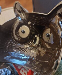 Dalen Fake Owl Decoy to Scare Birds Away from Gardens, Rooftops, and Patios - Scarecrow Provides Chemical-Free Pest Control - Safe and Humane, 18" 360º Rotating Head 33 71DJuSGlRCL