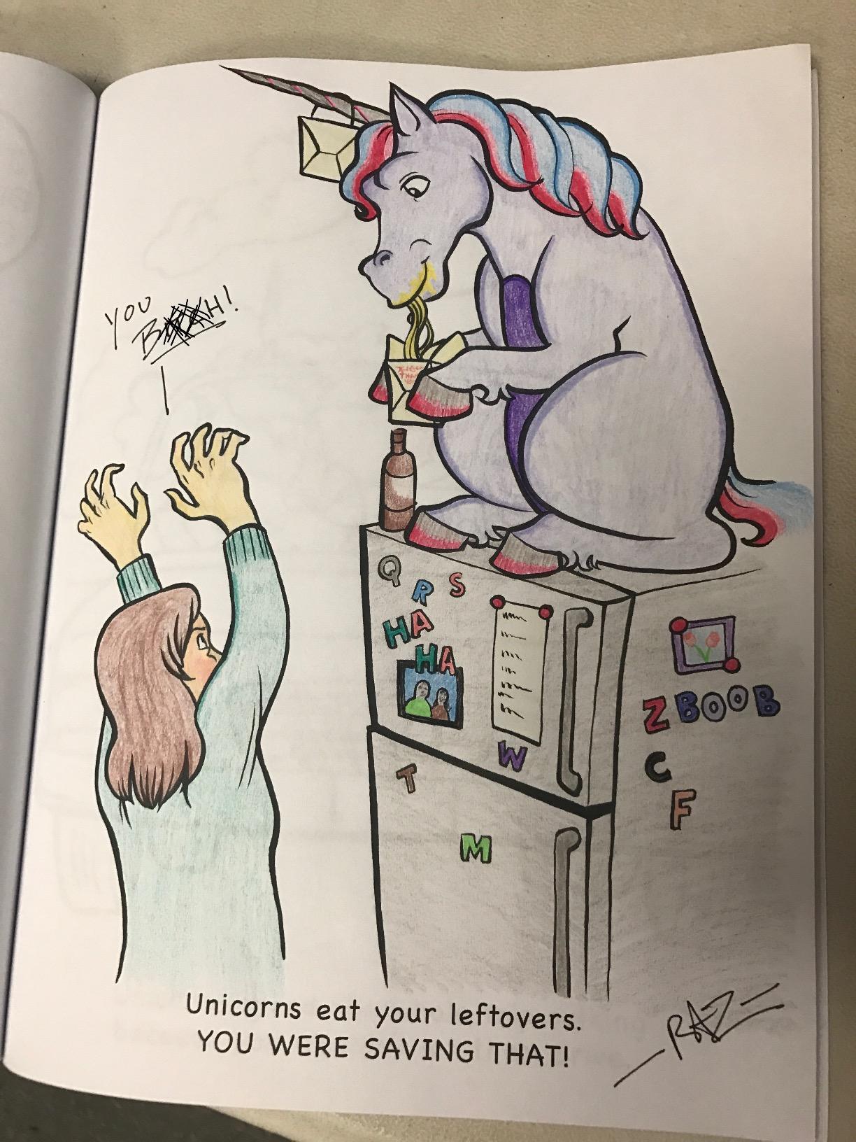 Unicorns Are Jerks: A Funny Adult Coloring Book Exposing the Cold, Hard, Sparkly Truth (Hilarious Unicorn Christmas Gift or Stocking Stuffer for Adult Women) Paperback, Picture Book 12 Unicorns Are Jerks: A Funny Adult Coloring Book Exposing the Cold, Hard, Sparkly Truth (Hilarious Unicorn Christmas Gift or Stocking Stuffer for Adult Women) Paperback, Picture Book - Image 12
