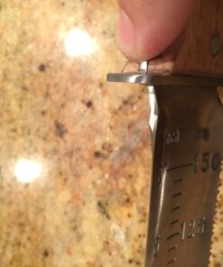 Hori Hori Garden Knife with Diamond Sharpening Rod, Thickest Leather Sheath and Extra Sharp Blade - in Gift Box. Leather Sheath with Rod 50 71DLADR1FVL