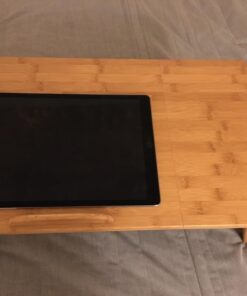 Francois et Mimi Bamboo Multi-Position Adjustable Serving Bed Tray with Drawer (Bamboo 22", Natural) 28 71DLgBMzXUL