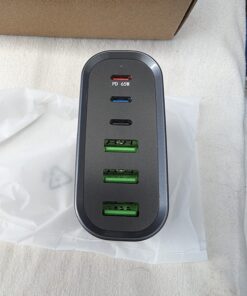 USB C Fast Charger, 160W USB C Charging Station GaN 6-Port USB C Wall Charger Block, Portable Multiport USB C Power Adapter for MacBook Pro/Air,iPad Pro,iPhone 14/13/Mini/Pro/13Pro Max/12 Galaxy Note 41 71DLkqbQgbL