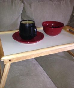 Winsome Wood Sherwood Bed Tray, Natural and white top 32 71DLtWrvWJL