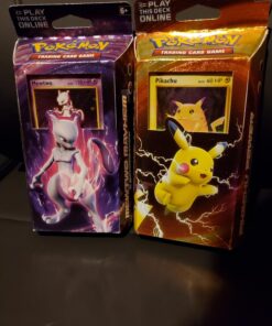 Alternative view of Pokemon Mewtwo & Pikachu XY Evolutions TCG Card Game Decks - 60 Cards Each
