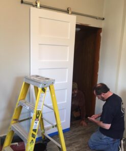 TMS 5FT European Modern Satin Stainless Steel Sliding Barn Wood Door Closet Hardware 5 FT (60") 36 71DNzx0uzyL