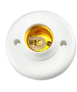 Hanpearl Round E27 White LED Lamp Screw Base Halogen Bulb Holder Converter Light Bulb Base Lamp Socket Adapter (10 pcs) 15 71DOEHr4SLL
