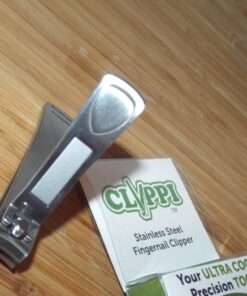 Clyppi Nail Clippers with Swing Out Nail Cleaner/Nail File - Fingernail Clippers / Toe Nail Clippers. Sharp Stainless Steel with Wide Easy Press Lever 42 71DOTk1FdL