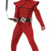 Boys Red Stealth Ninja Costume Small (6-8) 19 71DOqRcYhUL