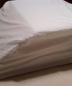 Hermell Zero Gravity Elevating Leg Rest Pillow, Foam, Post-Surgery, Leg Pain, Back Injury, Sciatica Pain Relief, Removable Cover - White 19.2x25.2x8 Inch (Pack of 1) 37 71DP7qtdvL