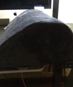 Amazon Basics Under Desk Foam Foot Rest with Washable Cover Comfortable Foot Stool for Home and Office, Black, 5.1 x 10.2 x 17.3 Inch 31 71DQ9JaXLL