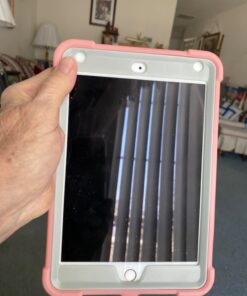 iPad Mini 5 Case, iPad Mini 4 Case, Hybrid Three Layer Armor Shockproof Rugged Drop Protection Cover Case Built with Kickstand for iPad Mini 4/5 7.9 Inch Rose gold+Gray 37 71DQAOZ2w1L