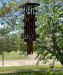 YLYYCC Wind Chimes for Outside,30"Memorial Wind Chimes with 24 Copper Tubes and 16 Copper Bell for Garden, Patio,Window Wind Chime Hanging Decoration, Bronze Memorial Sympathy Wind Chimes Gifts for Mom 24# Wind Chimes 27 71DQClG11jL
