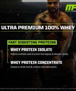 MusclePharm Combat 100% Whey, Vanilla - 5 lb Protein Powder - Gluten Free - 70 Servings 25 71DQLL1blYL
