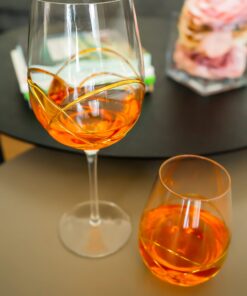 Antoni Barcelona Large Wine Glasses (29 Oz) – EXCLUSIVE BOX - Handblown & Handmade, Painted Red Wine Glass, Gifts for Women, Birthdays, Anniversaries, and Weddings (Gold,2 unit) Exclusive Box Gold 2 12 71DQdKEZT6L