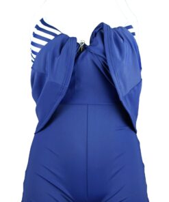 COCOSHIP Vintage Sailor Pin Up Swimsuit Retro One Piece Skirtini Cover Up Swimdress(FBA) Large Navywhite(fast Ship) 27 71DQkI0VZuL 1