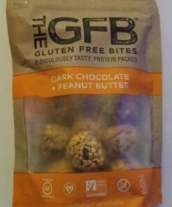 The Gluten Free Bar, Protein Bites, Dark Chocolate Peanut Butter, 4 Ounce, Vegan, Dairy Free, Non GMO, Soy Free 4 Ounce (Pack of 1) 24 71DQkr5kL