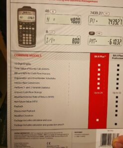 Texas Instruments BA II Plus Financial Calculator, Black Medium 21 71DRMkGbvrL