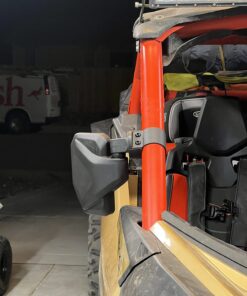 Chupacabra Offroad UTV Side Mirror Kit (2 Pack) Fits 1.6"- 2" Round Roll Cage Bar, Side UTV Mirrors w/Break Away & Adjustable Design - High Impact Shatter Proof Tempered Glass (Driver/Passenger Side) 44 71DRxhBHrXL