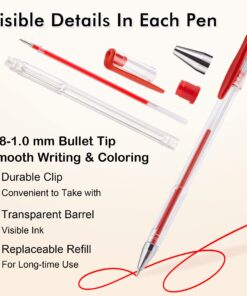 Shuttle Art 120 Unique Colors (No Duplicates) Gel Pens Gel Pen Set for Adult Coloring Books Art Markers 28 71DSuiZfgvL