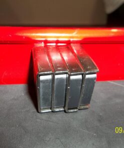 Master Magnetics Ceramic Latch Magnet Assemblies - Rectangular with Center Hole, Zinc Plated, 1" Length, 0.875" Width, 0..25" Height, 7 Pound Pull, Silver, Pack of 20, CA403CNX20 25 71DSwByiyQL