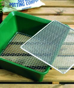 Tierra Garden Mesh Garden Sieve, Fine Galvanized Screen for Efficient Soil Sifting and Planting Preparation, 13.8” x 13.8” x 5” (Dual Screen) Pack of 1 – Dual Screens 8 71DTKurBjyL