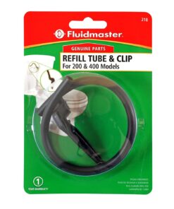 Fluidmaster 218 Toilet Refill Tube and Clip Replacement, For 100,200,200A, 400A and Most Other Valves , Black 1 Count (Pack of 1) 8 71DTcNns9QL