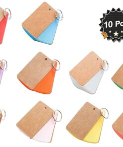 Alternative view of Blank Flash Cards Index Cards Note Cards with Binder Ring, Assorted Colors, 3.5 x 2.2 Inches,10 Packs, 50 Sheets/Pack
