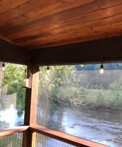 Brightech Ambience Pro - Waterproof LED Outdoor String Lights - Hanging, Dimmable Vintage Edison Bulbs - 48 Ft Commercial Grade Patio Lights, Christmas Cafe Ambience in Your Backyard, 2W 15 Bulbs (2700k) Soft White 48 Feet 48 71DUHYQpfUL