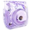 Elvam Camera Clear Case Bag Compatible with Fujifilm Ins Mini 11/9/8+/8 Instant Camera with Detachable Strap (Purple Heart) Retro Green Flower Floral 39 71DULcKbnlL