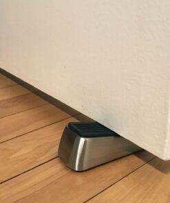 Shepherd Hardware 3314 Designer Satin Nickel Door Wedge with Non-Skid Rubber Base Grip 28 71DUXLgINXL