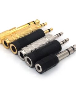 ZRAMO 6PC Bulk Mixed Professional Converter Adapter Gold Stereo Mono 6.35mm 1/4 Male to 3.5mm 1/8 Female Audio Mic Plug Adapter Jack, Microphone Accessory 4 71DUwJy1fL