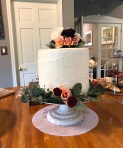 Ateco Cast Iron and Non-Slip Pad Cake Stand, 12 inch, White #612 12" Round, Cast Iron Base 36 71DV0UfIX4L