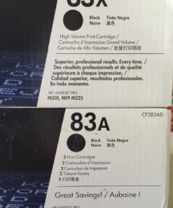 HP 83X Black High-yield Toner Cartridge | Works with HP LaserJet Pro M201, HP LaserJet Pro MFP M225 Series | CF283X 20 71DWL1gRoZL