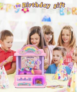 Amy&Benton Claw Machine for Kids Grabber Arcade Crane Vending Toy with Prizes for Girls Unicorn 30 71DX6 LTnML