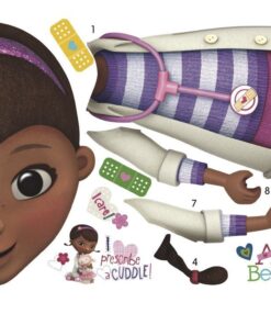 RoomMates RMK2283GM Doc Mcstuffins Peel and Stick Giant Wall Decals One Size Multicolor 15 71DXPobPzaL