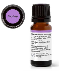 Plant Therapy Clary Sage Essential Oil 100% Pure, Undiluted, Natural Aromatherapy, Therapeutic Grade 10 mL (1/3 oz) 0.33 Fl Oz (Pack of 1) 22 71DY2ox1SNL