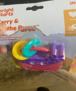 Bright Starts Carry & Teethe Purse Chillable Teether Toy, Ages 3 months +, Pretty in Pink 30 71DY4ktYHqL 1