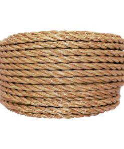 SGT KNOTS Twisted ProManila Rope - UnManila, Twisted 3 Strand Outdoor Rope, Lightweight Synthetic Rope for DIY Projects, Marine, Commercial (1/4" x 100ft) 1/4 inch x 100 ft 12 71DYfhZSBGL