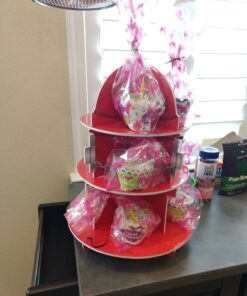 Fun Express Fire Hydrant Cupcake/Dessert Holder (3 Tiers) | Fire Truck | Fireman | Fire Fighter | Themed Birthday Party Supplies & Decor | Fire Department Event 44 71DZI8bUyL