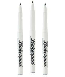 Alternative view of Bakerpan Food Coloring Markers, Fine Tip Edible Markers for Cookie Decorating, Edible Black Ink Pen - Set of 3