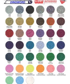 Alternative view of Siser Glitter HTV 20" x 12" Sheet - Iron on Heat Transfer Vinyl (Gold) Gold