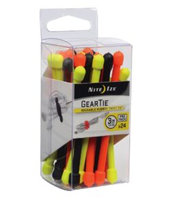 Alternative view of Nite Ize Original Gear Tie - 3-Inch Reusable Rubber Twist Tie - Reusable Gear Ties - Electric Cord Organizers - Twist Ties for Cords - Reusable Zip Ties - Assorted Colors, 3-Inch, 24 Pack Colors May Vary 3" - 24 Pack