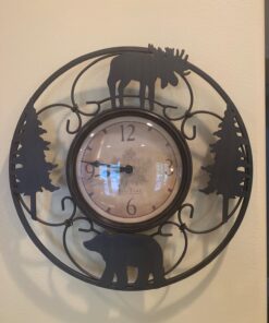 FirsTime & Co. Wildlife Wire Wall Clock, 11", Brown/Black 17 71DavQwz56L