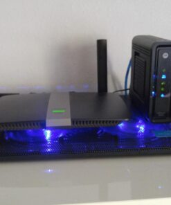 AICHESON Laptop Cooling Pad 2 1000RPM Fans Portable Computer Cooler, Blue LEDs, S007 105 71DbVoOsX8L