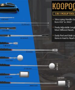 Telescoping Magnetic Pickup Tool Set-Extendable Magnet Flashlight with Inspection Mirror, Birthday Gifts & Christmas Presents Stocking Stuffers for Men or Women, Boyfriend, Husband, Father, Handyman Blue 11 71Dc5DppY8L