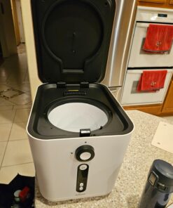 Electric Composter for Kitchen, iDOO 3L Smart Kitchen Composter Countertop, Auto Home Compost Machine Odorless, Food Cycler Waste Composter Turn Waste to Pre-Compost for Plants (composter) 48 71DcnnB7MKL