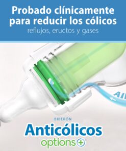 Dr. Brown's Natural Flow® Anti-Colic Options+™ Narrow Baby Bottles 8 oz/250 mL, with Level 1 Slow Flow Nipple, 4 Pack, 0m+ 8oz, Clear 4 Count (Pack of 1) 42 71DdKVZKSL