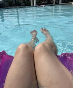 INTEX 58859EP Sit 'N Float Inflatable Lounge: Built-In Cup Holders – Heavy-Duty Handles – 220lb Weight Capacity – 58" x 39" – Colors May Vary 29 71DdcTl7KRL