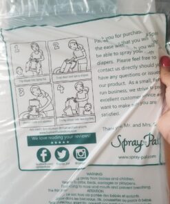 Spray Pal - Original Cloth Diaper Sprayer Splatter Shield - Pre-Rinse Messy Laundry with Diaper Sprayer or Hand Held Bidet - Prevent Mess The Easy Way 39 71Ddh906U0L