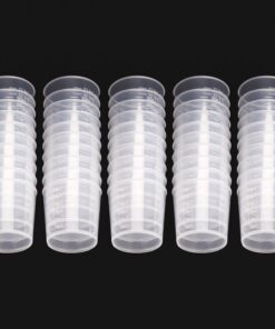 WXJ13 50 Pack 30ml Plastic Reusable Graduated Cups Transparent Scale Cups with 50 Pack Wooden Stirring Sticks for Mixing Paint, Stain, Epoxy, Resin 13 71DdnRdL5fL